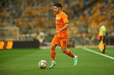 KYIV, UKRAINE - 13 Ağustos 2021: Shakhtar Donetsk - Metallist-1925 Kharkiv maçı sırasında Solomon Malikânesi