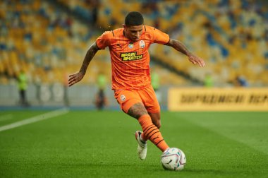 KYIV, UKRAINE - 13 Ağustos 2021: Shakhtar Donetsk - Metallist-1925 Kharkiv maçında Dodo