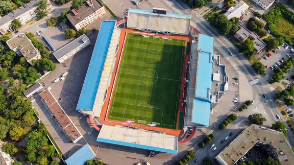 Zaporizhzhia Ucrânia Agosto 2021 Slavutich Arena Estádio Futebol Perto Dneproges — Fotografia de Stock