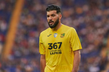 KHARKIV, UKRAINE - 22 Ağustos 2021: Fares Bahlouli. FC Futbol Maçı Metalisti Obolon 'a Karşı