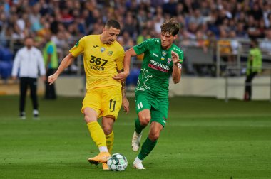 KHARKIV, UKRAINE - 22 Ağustos 2021: Matheus Peixoto. FC Futbol Maçı Metalisti Obolon 'a Karşı
