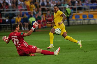 KHARKIV, UKRAINE - 22 AĞUSTOS 2021: Jo, FC Futbol karşılaşması Metallist Obolon 'a karşı