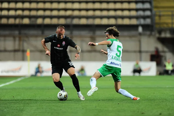 Zaporizhzhia Ukraine August 2021 Uefa Europa League Match Zorya Luhansk — Stock Photo, Image