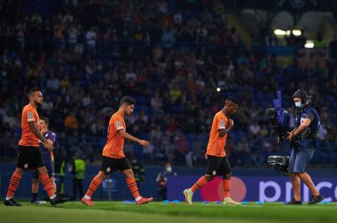 KHARKIV, UKRAINE - 24 AĞUSTOS 2021: UEFA Şampiyonlar Ligi, Shakhtar ve Monako karşılaşması