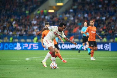 KHARKIV, UKRAINE - 24 Ağustos 2021 Gelson Martins. UEFA Şampiyonlar Ligi, Shakhtar ve Monako maçı.