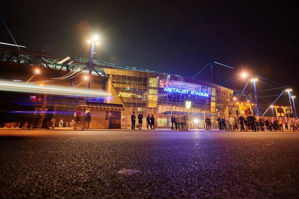 Kharkiv Ukraine Augeight 2021 Metalist Stadium 하르키우에서 모나코와 Uefa — 스톡 사진