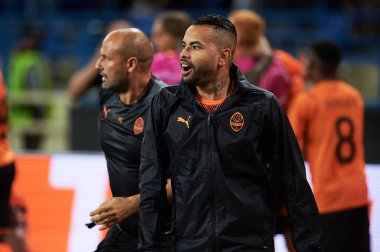 KHARKIV, UKRAINE - 24 AĞUSTOS 2021: UEFA Şampiyonlar Ligi, Shakhtar ve Monako karşılaşması