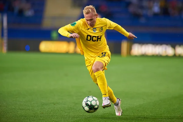 Kharkiv Ukraine September 2021 Vyacheslav Tankovskyi Fotbollsmatchen Mellan Ukrainska Pfl — Stockfoto