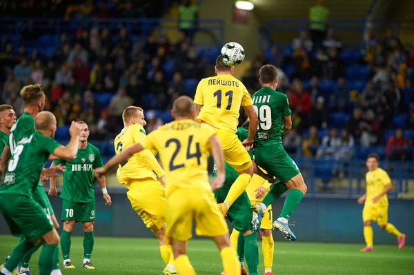 Kharkiv Ukraine September 2021 Matheus Peixoto Football Match Ukrainian Pfl — Stock Photo, Image