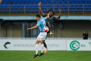 POLTAVA, UKRAINE - 19 Eylül 2021: Vorskla Stadyumu 'nda Ukrayna Premiere Ligi FC Vorskla-FC Minaj maçı