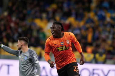 KYIV, UKRAINE - 22 Eylül 2021: İleri Lassina Traore. Ukrayna Süper Kupası FC Shakhtar-FC Dynamo futbol karşılaşması