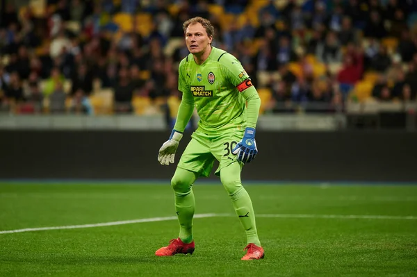 Quiiv Ucrânia Setembro 2021 Goleiro Andriy Pyatov Jogo Futebol Ucraniano — Fotografia de Stock