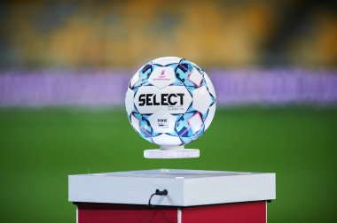KYIV, UKRAINE - 22 Eylül 2021: Ukrayna Süper Kupası FC Shakhtar FC Dinamo 'ya karşı top seçimi