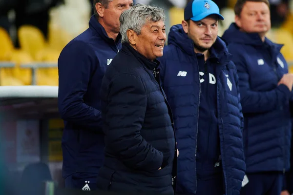 Kyiv Ukraine September 2021 Mircea Lucescu Футбольний Матч Суперкубка України — стокове фото