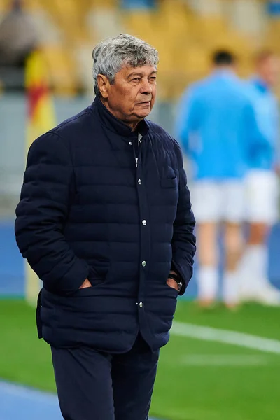 Kyiv Ukraine Wrzesień 2021 Mircea Lucescu Mecz Piłki Nożnej Ukraińskiego — Zdjęcie stockowe