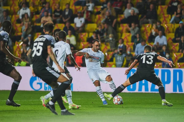 Moldova Tiraspol Septiembre 2021 Partido Fútbol Uefa Champions League Sheriff — Foto de Stock