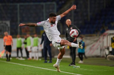 DNIPRO, UKRAINE - 26 Eylül 2021 Allah yar Sayyadmanesh. Ukrayna Premiere Ligi FC Dnipro FC Zorya 'ya karşı