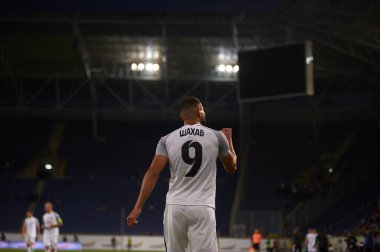 DNIPRO, UKRAINE - 26 Eylül 2021 Shahab Zahedy. Ukrayna Premiere Ligi FC Dnipro FC Zorya 'ya karşı