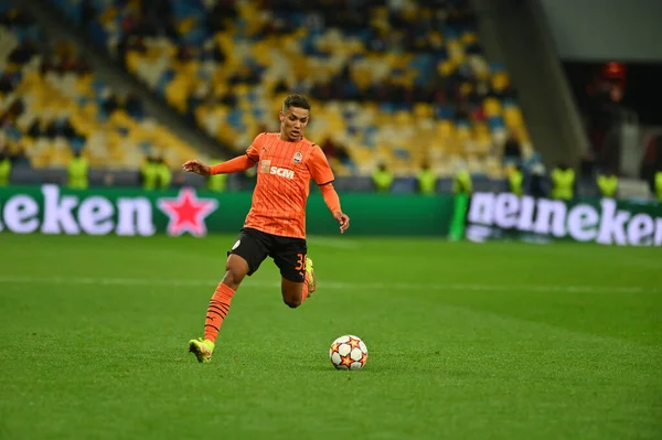 KYIV, UKRAINE - 27 Ekim 2020: UEFA Şampiyonlar Ligi maçı Shakhtar Donetsk-Inter Milan maçı Kyiv Olimpiyskyi 'deki NSC Olimpiyski Stadyumu' nda yapıldı.