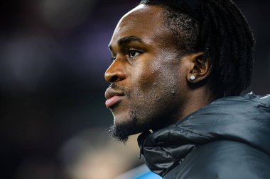 LEVERKUSEN, GERMANY - 17 Aralık 2023: Noel Futkeu, Bayena 'da FC Bayer 04 Leverkusen-Eintracht Frankfurt maçı