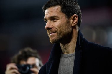 LEVERKUSEN, GERMANY - 17 ARALIK 2023: Xabi Alonso, FC Bayer 04 Leverkusen-Eintracht Frankfurt maçı Bayena 'da