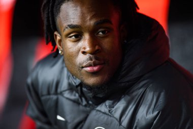 LEVERKUSEN, GERMANY - 17 Aralık 2023: Noel Futkeu, Bayena 'da FC Bayer 04 Leverkusen-Eintracht Frankfurt maçı