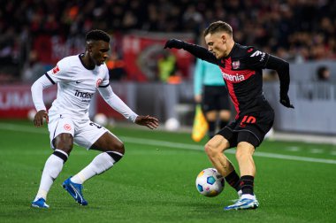 LEVERKUSEN, GERMANY - 17 ARALIK, 2023: Florian Wirtz, FC Bayer 04 Leverkusen-Eintracht Frankfurt maçı Bayena 'da