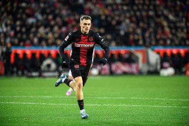 LEVERKUSEN, GERMANY - 17 ARALIK, 2023: Florian Wirtz, FC Bayer 04 Leverkusen-Eintracht Frankfurt maçı Bayena 'da