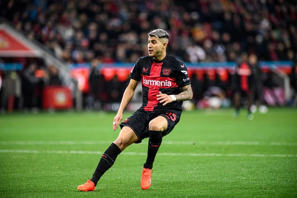 LEVERKUSEN, GERMANY - 17 Aralık 2023: Exequiel Palacios, The Bundesliga maçı Bayer 04 Leverkusen - Eintracht Frankfurt Bayena maçında