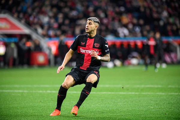 LEVERKUSEN, GERMANY - 17 Aralık 2023: Exequiel Palacios, The Bundesliga maçı Bayer 04 Leverkusen - Eintracht Frankfurt Bayena maçında