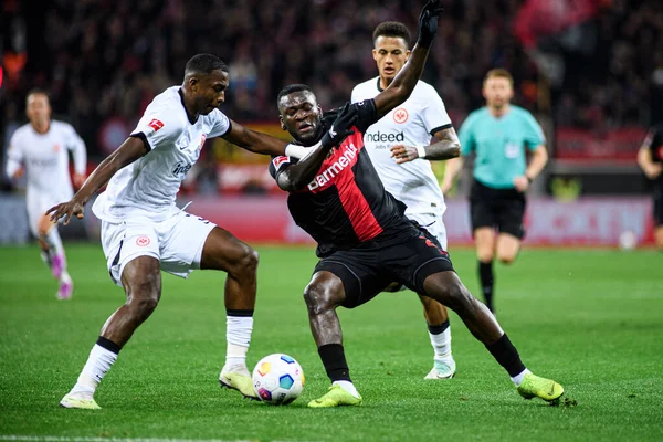 LEVERKUSEN, GERMANY - 17 Aralık 2023: Victor Boniface, FC Bayer 04 Leverkusen-Eintracht Frankfurt maçı Bayena 'da
