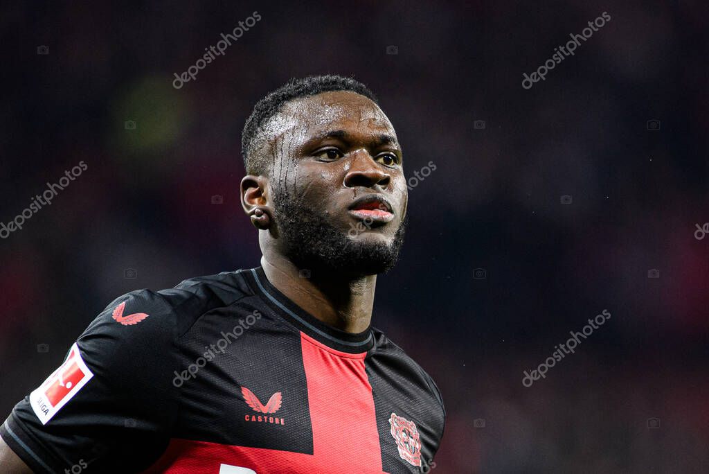 LEVERKUSEN, GERMANY - 17 DECEMBER, 2023: Victor Boniface, The Bundesliga match FC Bayer 04 Leverkusen vs Eintracht Frankfurt at BayArena