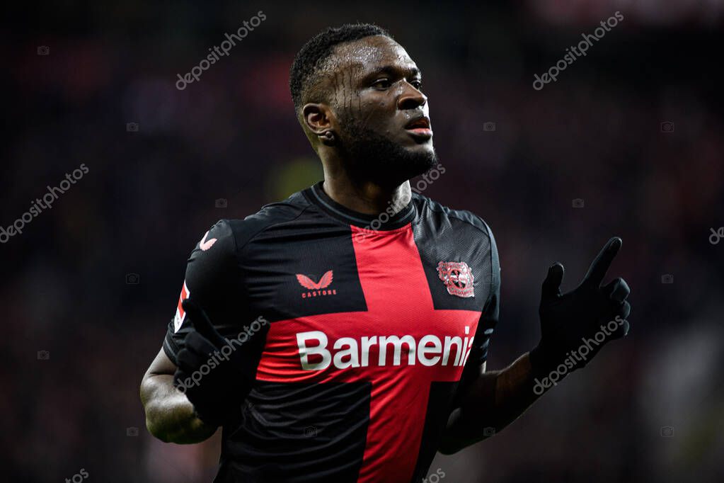 LEVERKUSEN, GERMANY - 17 DECEMBER, 2023: Victor Boniface, The Bundesliga match FC Bayer 04 Leverkusen vs Eintracht Frankfurt at BayArena
