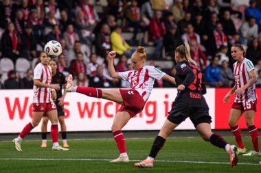 COLOGNE, GERMANY - 16 EKİM, 2025 Laura Vogt - 1.FC Koeln Frauen-Bayer 04 Frauen-FRANZ-KREMER STADION