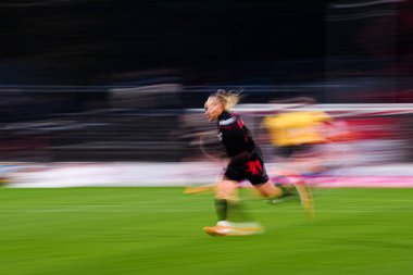 COLOGNE, GERMANY - 16 EKİM, 2025: Vanessa Fudalla - 1.FC Koeln Frauen-Bayer 04 Frauen-FRANZ-KREMER STADION