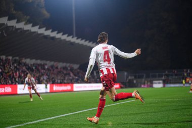 COLOGNE, GERMANY - 16 Ekim 2025: Sara Agrez, gol - 1.FC Kadınlar Bundesliga Koeln Frauen-Bayer 04 Frauen-FRANZ-KREMER STADION