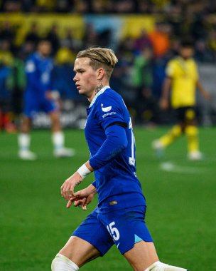 DORTMUND, GERMANY - 15.02.23: The match of match UEFA Champion League Borussia Dortmund vs FC Chelsea at SIGNAL IDUNA PARK