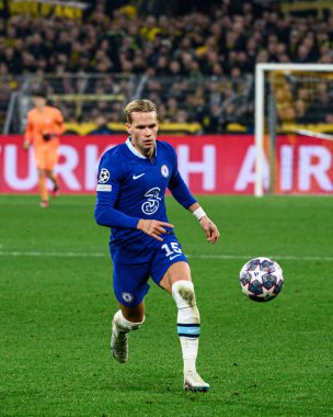 DORTMUND, GERMANY - 15.02.23: The match of match UEFA Champion League Borussia Dortmund vs FC Chelsea at SIGNAL IDUNA PARK