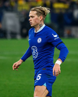 DORTMUND, GERMANY - 15.02.23: The match of match UEFA Champion League Borussia Dortmund vs FC Chelsea at SIGNAL IDUNA PARK