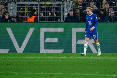 DORTMUND, GERMANY - 15.02.23: The match of match UEFA Champion League Borussia Dortmund vs FC Chelsea at SIGNAL IDUNA PARK
