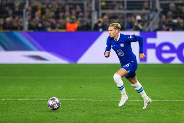 DORTMUND, GERMANY - 15.02.23: The match of match UEFA Champion League Borussia Dortmund vs FC Chelsea at SIGNAL IDUNA PARK