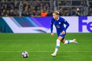 DORTMUND, GERMANY - 15.02.23: The match of match UEFA Champion League Borussia Dortmund vs FC Chelsea at SIGNAL IDUNA PARK