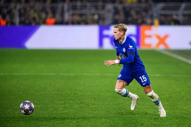 DORTMUND, GERMANY - 15.02.23: The match of match UEFA Champion League Borussia Dortmund vs FC Chelsea at SIGNAL IDUNA PARK