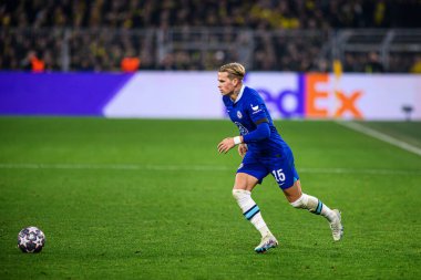 DORTMUND, GERMANY - 15.02.23: The match of match UEFA Champion League Borussia Dortmund vs FC Chelsea at SIGNAL IDUNA PARK