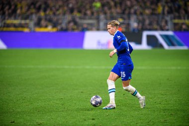 DORTMUND, GERMANY - 15.02.23: The match of match UEFA Champion League Borussia Dortmund vs FC Chelsea at SIGNAL IDUNA PARK