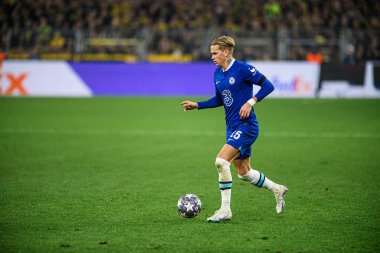 DORTMUND, GERMANY - 15.02.23: The match of match UEFA Champion League Borussia Dortmund vs FC Chelsea at SIGNAL IDUNA PARK