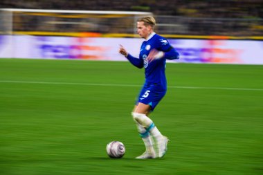 DORTMUND, GERMANY - 15.02.23: The match of match UEFA Champion League Borussia Dortmund vs FC Chelsea at SIGNAL IDUNA PARK