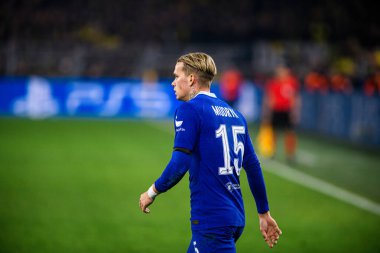 DORTMUND, GERMANY - 15.02.23: The match of match UEFA Champion League Borussia Dortmund vs FC Chelsea at SIGNAL IDUNA PARK