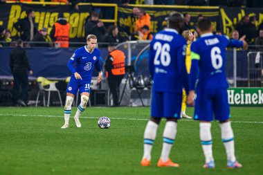 DORTMUND, GERMANY - 15.02.23: The match of match UEFA Champion League Borussia Dortmund vs FC Chelsea at SIGNAL IDUNA PARK