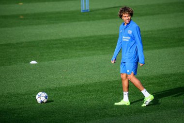 LEVERKUSEN, GERMANY - 20 Ekim 2025: Montrell Amare Culbreath - UEFA Şampiyonlar Ligi, Bayena Bayer 04 Leverkusen 'de maç öncesi antrenman.